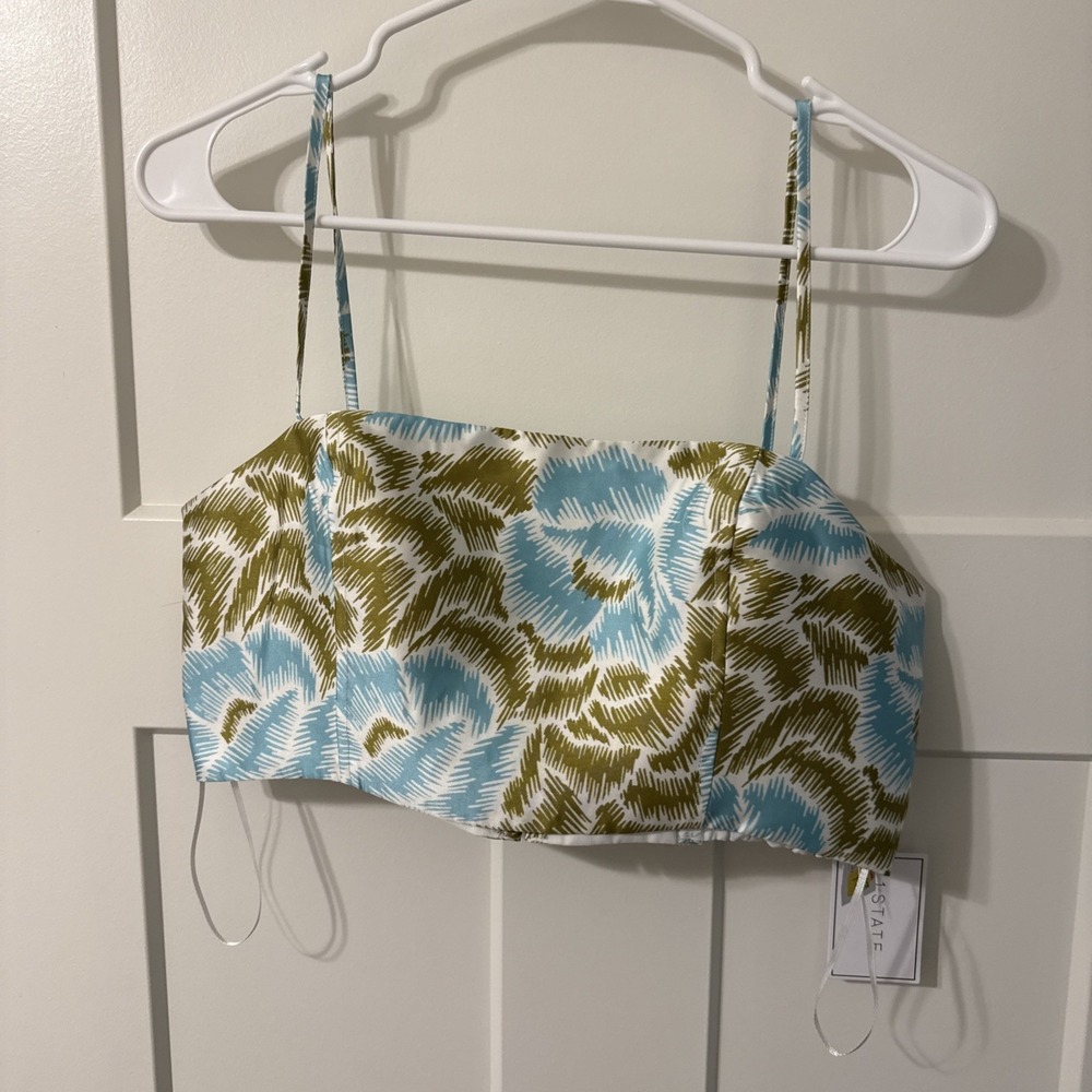 1.STATE NWT Women's Floral Crop Top Size M